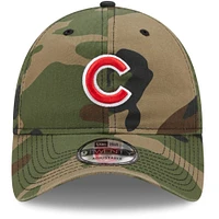 Casquette ajustable New Era Camo Chicago Cubs Woodland Core Classic 9TWENTY pour homme