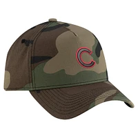 Men's New Era Camo Chicago Cubs Woodland Team Pop 9FORTY A-Frame Adjustable Hat