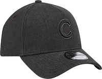 Men's New Era Charcoal Chicago Cubs Logo Essentials 9FORTY A-Frame Adjustable Hat