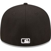 Men's New Era Chicago Cubs Black & White Low Profile 59FIFTY Fitted Hat