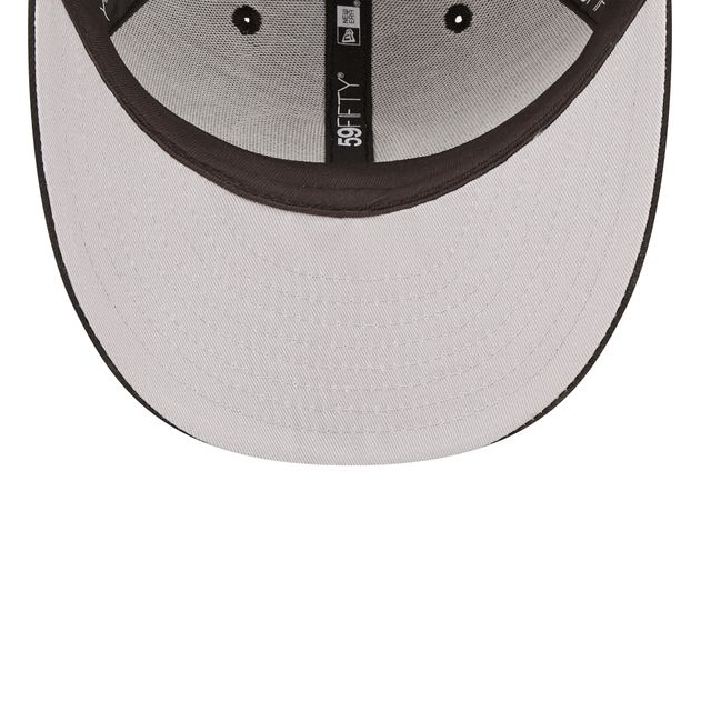 Casquette ajustée 59FIFTY Low Profile Chicago Cubs de New Era pour homme, noir et blanc