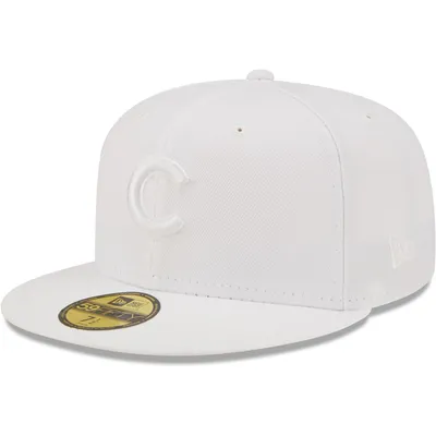 Chicago Cubs New Era White on 59FIFTY Fitted Hat