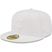 Men's New Era Chicago Cubs White on 59FIFTY Fitted Hat