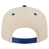 Men's New Era  Cream/Royal Chicago Cubs Team Art 9FIFTY Snapback Hat