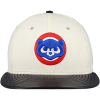 Casquette ajustée 59FIFTY avec visière en cuir Game Night des Chicago Cubs New Era pour hommes