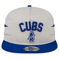 Casquette Snapback Iron Golfer Chicago Cubs de New Era pour homme, couleur crème