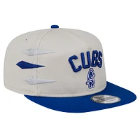 Casquette Snapback Iron Golfer Chicago Cubs de New Era pour homme, couleur crème