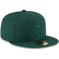 Men's New Era Dark Green Chicago Cubs Tonal 59FIFTY - Flex Hat