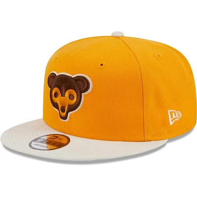 Men's New Era Gold Chicago Cubs Tiramisu  9FIFTY Snapback Hat