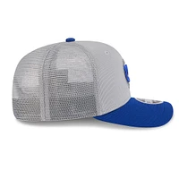 Men's New Era /Royal Chicago Cubs 2025 Batting Practice 9SEVENTY Stretch-Snap Trucker Hat