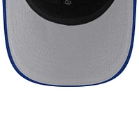 Men's New Era /Royal Chicago Cubs 2025 Batting Practice 9SEVENTY Stretch-Snap Trucker Hat