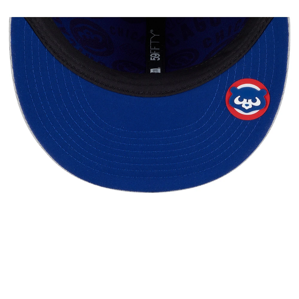 V107988 Cubs Mlb Nwe 2025 Clubhouse Gris 59fifty HATMENHIC 60632143 #4