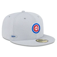 V107988 Cubs Mlb Nwe 2025 Clubhouse Gris 59fifty HATMENHIC 60632143 #4