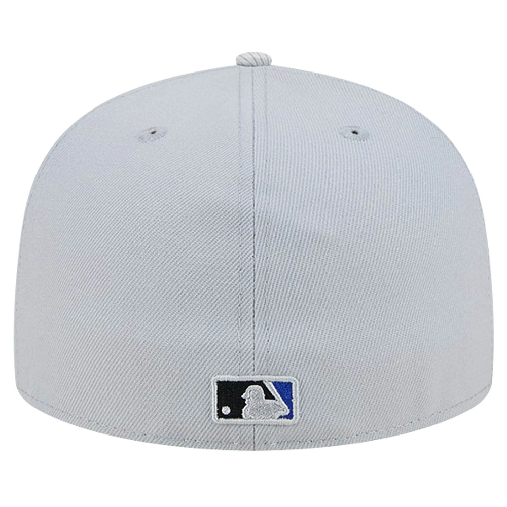 Men's New Era Gray Chicago Cubs Active Team Camo 59FIFTY Fitted Hat