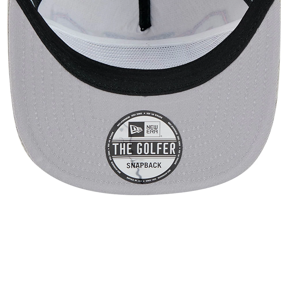 Casquette de golf à visière snapback en velours côtelé Chicago Cubs grise New Era pour homme