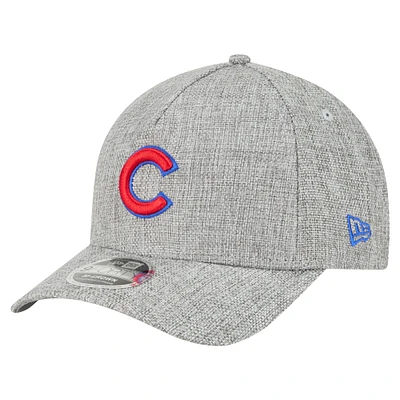 Casquette ajustable 9FORTY en coton tissé gris New Era pour homme, Chicago Cubs, M-Crown A-Frame