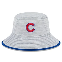 Men's New Era  Gray Chicago Cubs Game Bucket Hat