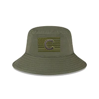 Men's New Era  Green Chicago Cubs 2023 Armed Forces Day Bucket Hat