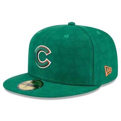 Men's New Era Kelly Green Chicago Cubs St. Patrick's Day 59FIFTY Fitted Hat