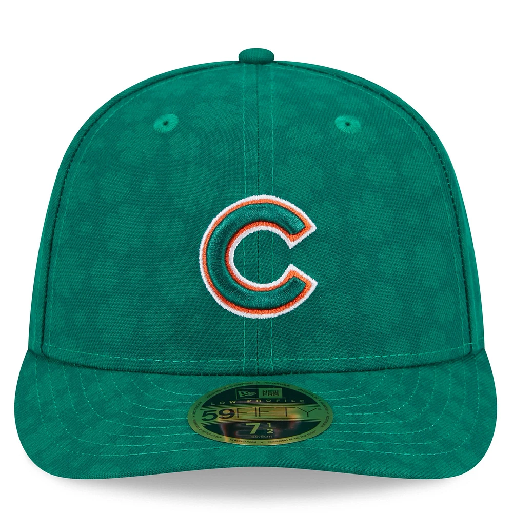 Men's New Era Kelly Green Chicago Cubs St. Patrick's Day Low Profile 59FIFTY Fitted Hat