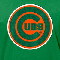 Men's New Era  Kelly Green Chicago Cubs St. Patrick's Day Shamrock Fill T-Shirt