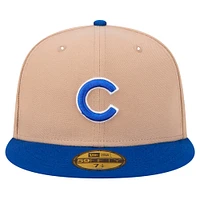 Men's New Era Khaki Chicago Cubs 59FIFTY Fitted Hat