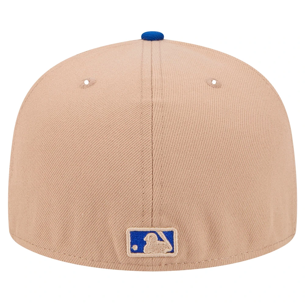 Men's New Era Khaki Chicago Cubs 59FIFTY Fitted Hat