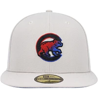 Casquette ajustée 59FIFTY pour homme avec sous-visière kaki Chicago Cubs Stone Dim de New Era