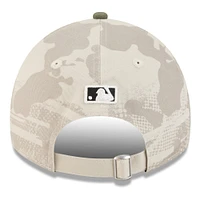 Men's New Era Light Beige/Olive Chicago Cubs 2025 Armed Forces Day 9TWENTY Adjustable Hat