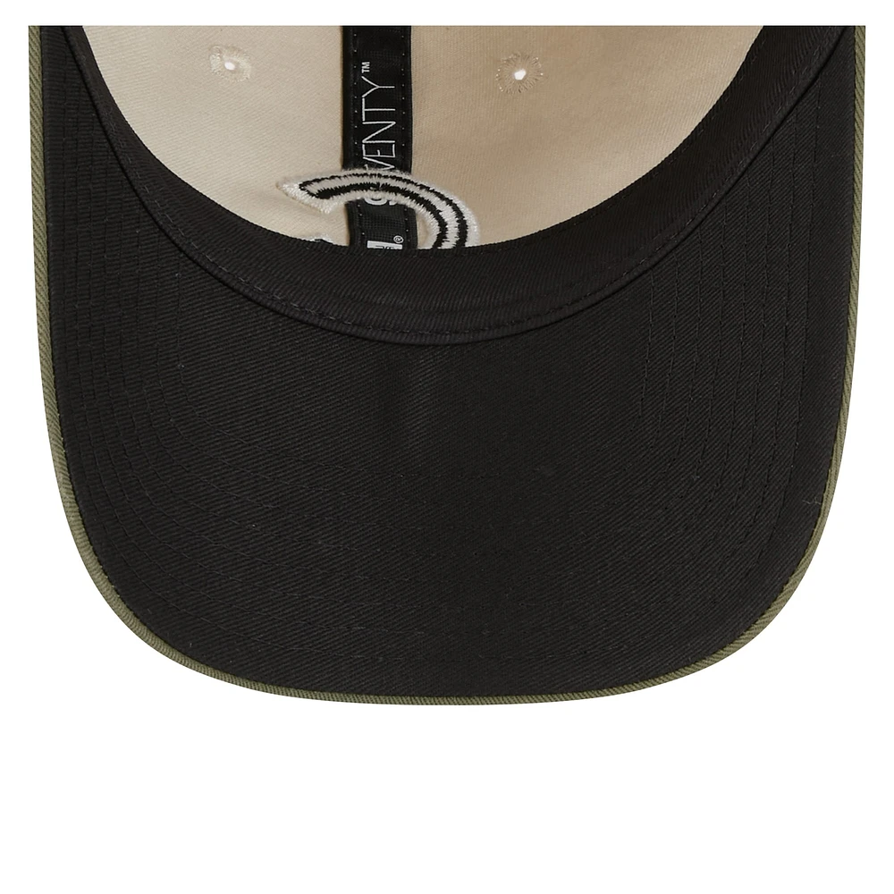 Men's New Era Light Beige/Olive Chicago Cubs 2025 Armed Forces Day 9TWENTY Adjustable Hat
