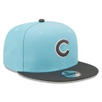 Chicago Cubs Colour Pack Two-Tone 9FIFTY New Era pour homme - Bleu clair/anthracite - Casquette Snapback