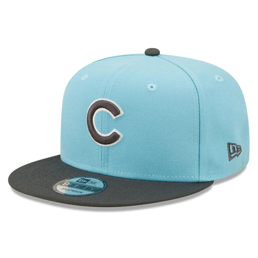 Chicago Cubs Colour Pack Two-Tone 9FIFTY New Era pour homme - Bleu clair/anthracite - Casquette Snapback