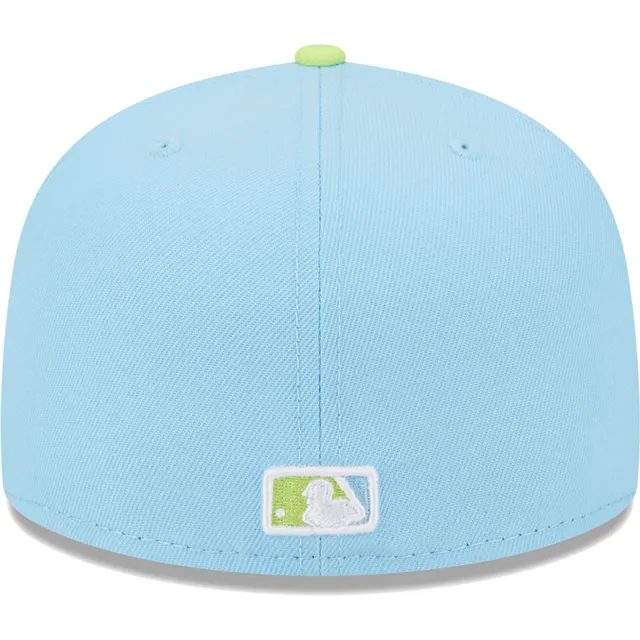 New Era Men's White and Light Blue Boston Red Sox Spring Color Two-Tone  59FIFTY Fitted Hat