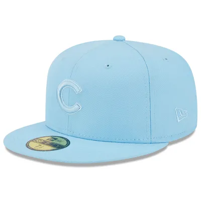 Casquette ajustée New Era Chicago Cubs 2023 Spring Color Basic 59FIFTY pour homme, bleu clair