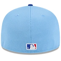 Men's New Era Light Blue Chicago Cubs 2025 Spring Training 59FIFTY Fitted Hat