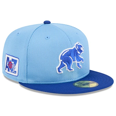 Men's New Era Light Blue Chicago Cubs 2025 Spring Training 59FIFTY Fitted Hat