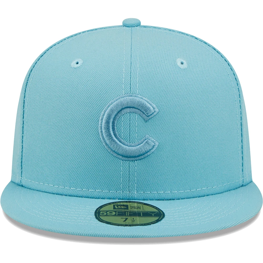 Men's New Era Light Blue Chicago Cubs Color Pack 59FIFTY Fitted Hat