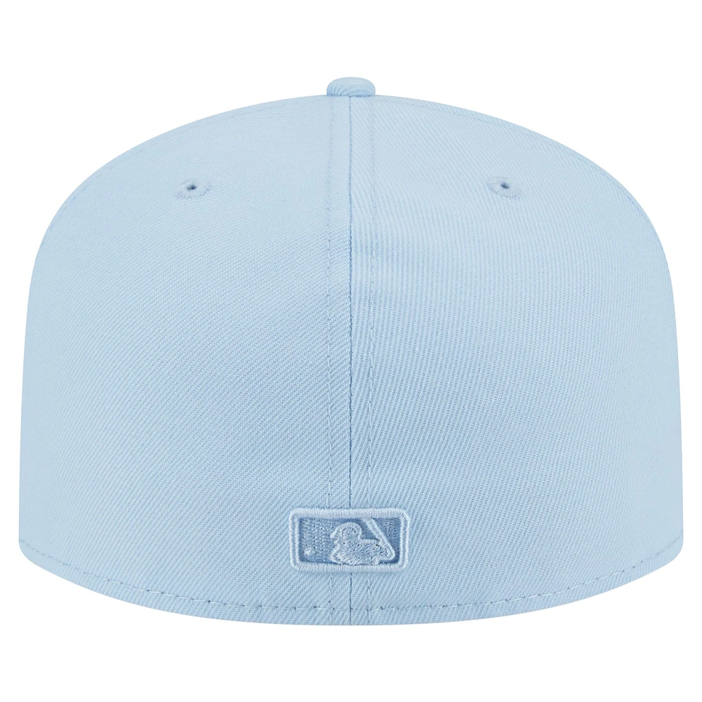 Men's New Era  Light Blue Chicago Cubs Color Pack A-Frame 59FIFTY Fitted Hat