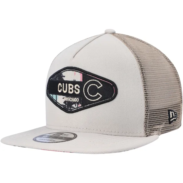 New Era 9FORTY A-Frame Chicago Cubs Snapback Hat - Light Blue