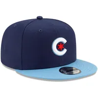 Men's New Era Navy/Light Blue Chicago Cubs 2021 City Connect 9FIFTY Snapback Adjustable Hat