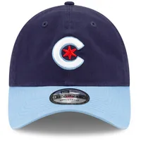 Men's New Era Navy/Light Blue Chicago Cubs 2021 City Connect 9TWENTY Adjustable Hat