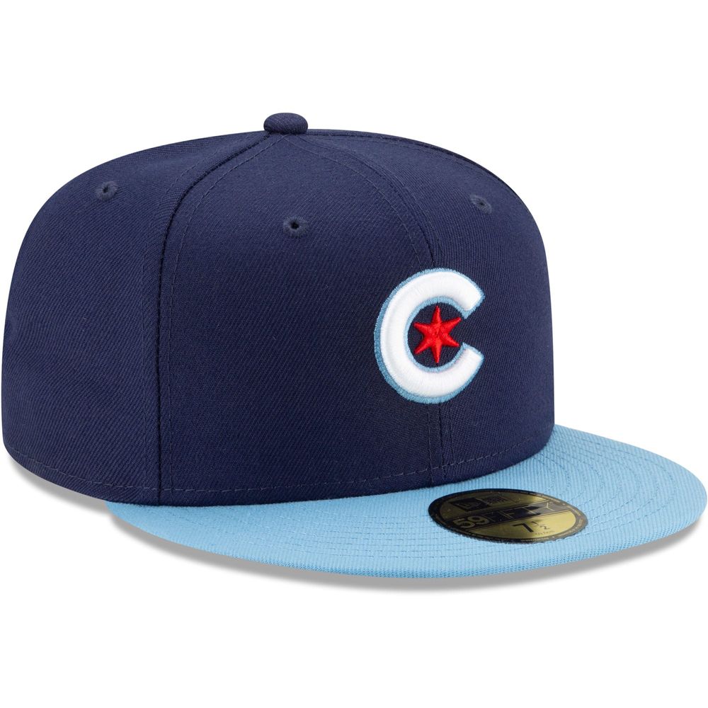 Men's New Era Navy/Light Blue Chicago Cubs City Connect - 59FIFTY Fitted Hat