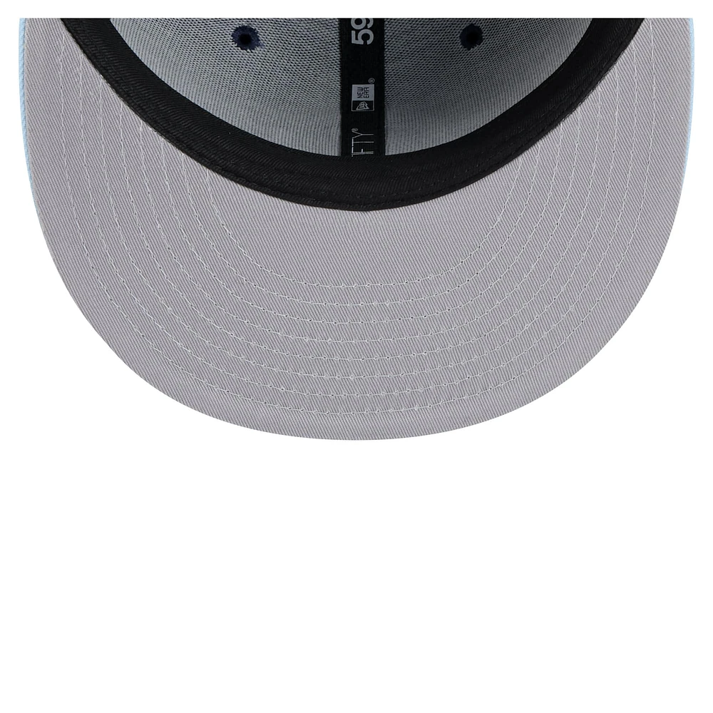 Casquette ajustée 59FIFTY bicolore bleu marine/bleu clair des Chicago Cubs de New Era pour homme