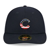 Casquette ajustée 59FIFTY Chicago Cubs 2023 Fourth of July Low Profile New Era pour homme, bleu marine