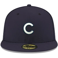 Men's New Era Navy Chicago Cubs White Logo 59FIFTY Fitted Hat