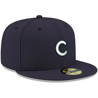 Casquette ajustée 59FIFTY bleu marine avec logo Chicago Cubs pour homme New Era