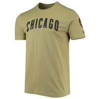 Men's New Era Olive Chicago Cubs Brushed Armed Forces T-Shirt