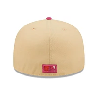 Casquette ajustée 59FIFTY pour homme New Era Chicago Cubs West Side Grounds Mango Passion orange/rose