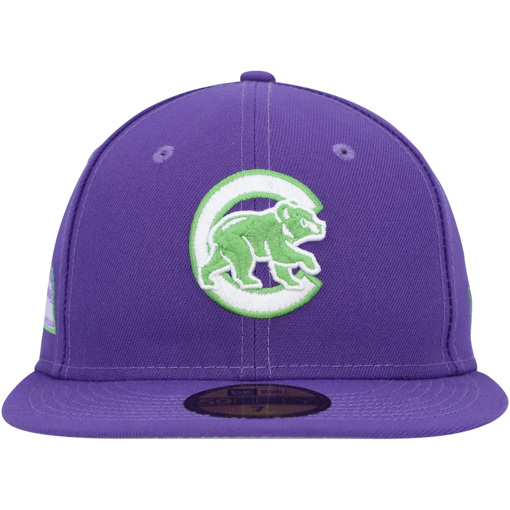 New Era Purple Chicago White Sox Lime Side Patch 59FIFTY Fitted Hat