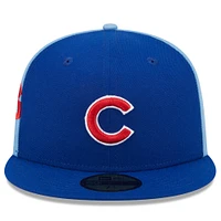 Casquette ajustée 59FIFTY New Era Royal/Bleu clair des Chicago Cubs Gameday Sideswipe pour hommes